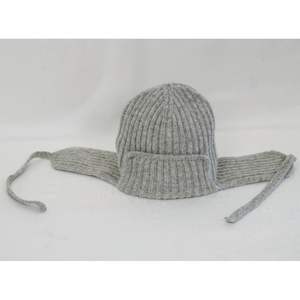 Nouveau design de chapeau d'hiver en laine de mouton mongole organique gris (vente en gros) MONECO modèle 2-009-sw-124 réglable - Product Image 2
