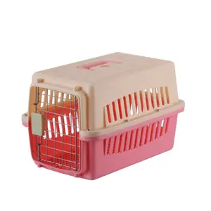 Small Animal Cat And Dog Station Wagon Cage / Small Flying Plastic Pet car Dog Cage Metal Kennel