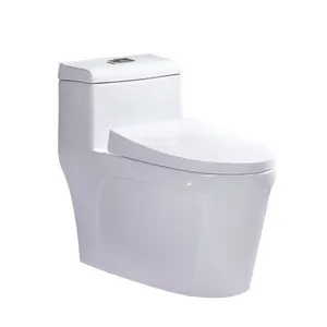 الجملة الحمام الأدوات الصحية WC الأبيض السيراميك قطعة واحدة المياه خزانة المرحاض
