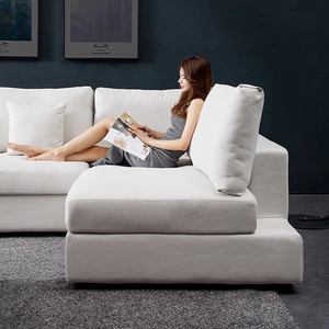 Juego de <span class=keywords><strong>Muebles</strong></span> de Sala de Estar Modernos, Sofá Seccional en Forma de L, Tela Tecnológica Nórdica - Product Image 3