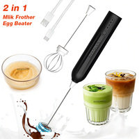 Mousseur à lait automatique USB mini en acier inoxydable, électrique portable, fonctionnement à une touche, mélangeur à café écologique M006
