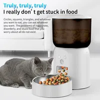 Distributeur automatique intelligent de nourriture pour animaux de compagnie en plastique de 3 L avec caméra WiFi, bol de nourriture sèche intelligent pour chats et chiens