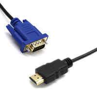 1.5M HDTV vers VGA et VGA vers HDTV prend en charge le projecteur d'ordinateur câble de données audio vidéo HD