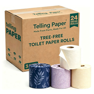 <span class=keywords><strong>Papel</strong></span> Higiénico de Bambú de 3 Capas, <span class=keywords><strong>24</strong></span> <span class=keywords><strong>Rollos</strong></span> Mega, 300 Hojas, Suave, al por Mayor, Ecológico, para Hotel y Hogar - Product Image 1