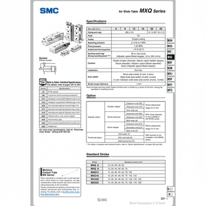 โต๊ะสไลด์อากาศหุ่นยนต์เชิงเส้น MXQ6L-20AS - Product Image 1
