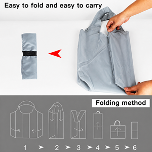 Sac de courses pliable écologique, sac fourre-tout réutilisable en polyester, sac d'épicerie pliable portable pour supermarché, vente en gros - Product Image 4