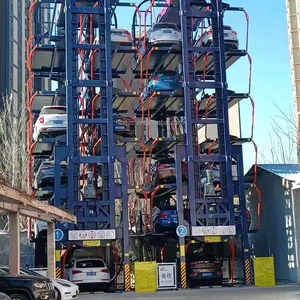 Dikey elektrikli atlıkarınca hızlı erişim otomatik akıllı döner araba park asansörleri ekipman sistemi