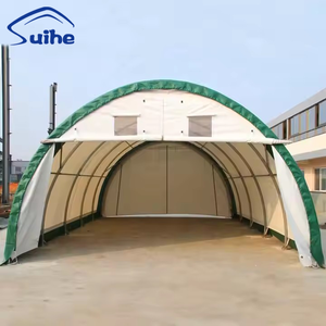 Tente de stockage industrielle pour entrepôt, toit rond, tente d'entreposage temporaire, taille 206012R - Product Image 2