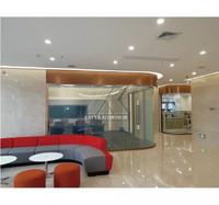 Desain Rangka Partisi Dinding Kantor Sekolah Pelatihan Ruang Belajar Partisi Kaca Aluminium