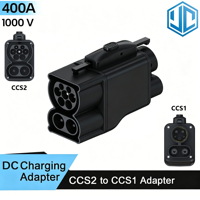 Adaptateur de charge EV CCS2 vers CCS1 / CCS2 vers NACS / CCS2 vers GBT / CCS2 vers CHAdeMO, faible MOQ, direct usine, prêt à être expédié, vente en gros