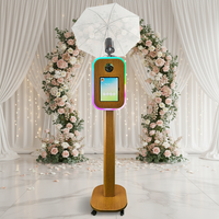 Nouvelle Arrivée 2026 : Machine Photobooth iPad Compatible avec Support Appareil Photo, Impression Instantanée, Kiosque Photobooth Selfie DSLR pour Événements