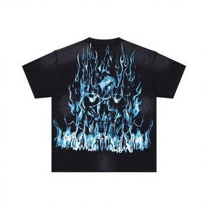 เสื้อยืดโอเวอร์ไซส์แขนสั้นทรงหลวม คอตตอนหนานุ่ม สไตล์สตรีทแวร์ พิมพ์ลายกราฟิก - Product Image 3