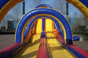 <span class=keywords><strong>Al</strong></span> aire libre doble inflable tobogán de agua nueva para los niños tobogán de agua con <span class=keywords><strong>puertas</strong></span> correderas de Final - Product Image 3