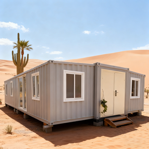 บ้าน2ห้องนอนตู้คอนเทนเนอร์สำเร็จรูปแบบขยายได้, บ้านแบบพกพาขนาดเล็กทำจากเหล็ก - Product Image 1