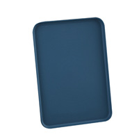 Plateau en plastique rectangulaire simple pour thé café Dim Sum pour la fête à la maison Barbecue utiliser paille de blé à la main