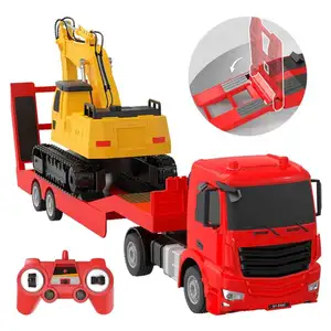 Best Sale Double E E663-003 1/26 Radio Control Platform Truck Engineering Voertuig Flatbed Trailer Graafmachine Speelgoed