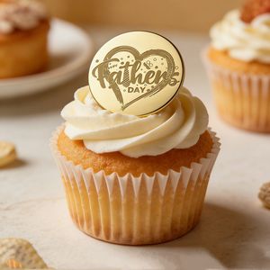 Adorno de acrílico para tartas, para decorador de pasteles, Feliz Día del Padre, Amor Mamá, Soporte para tartas y decoración de cupcakes - Product Image 4