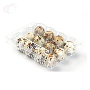 Cheap 12 Cells Clear Plastic Quail Egg Tray