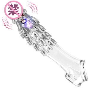 Firethorn Wolf Fang Set <b>TPE</b> Vibrating Penis Sleeve Manual Control Adult Stimulation Non Latex - Product Image 1