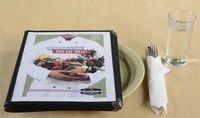 Vente directe d'usine a4 menu couverture de dossier clair 6 pages 12 vues pour restaurant