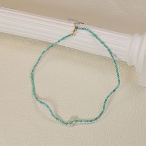 กำไลข้อมือโซ่คลาสสิกสีเทอร์ควอยซ์สำหรับผู้หญิง แฟชั่น ราคาโรงงาน ผลิตในจีน - Product Image 1