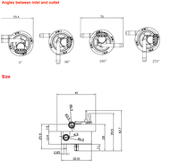 Capteur de débit à effet Hall de haute précision de qualité alimentaire FM-HL2124, débitmètre d'eau liquide, ouverture 1,0-2,5 mm, sortie d'impulsions 5-24 V CC, IP67