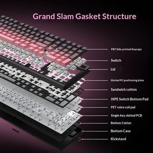 Clavier mécanique sans fil K98 tri-mode, clavier de jeu RGB à touches interchangeables à chaud avec impression latérale - Product Image 5