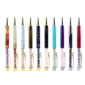 Chuse Crystal Gravels Ball <b>Pens</b> Healing Crystal <b>Pen</b> with Tiny Gemstone Chips - Product Image 4
