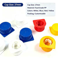 Capuchon à vis Helicap 27 en PP, résistant aux hautes températures, durable, de qualité alimentaire, écologique, anti-effraction et étanche, pour produits laitiers et jus