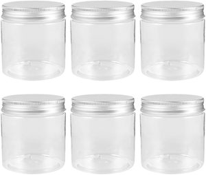 Round PET Plastic Food Storage clear <b>Cookie</b> <b>Jar</b> with Lid Cosmetic Cream Candy Packaging Container - Product Image 1