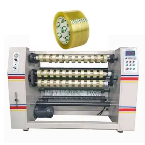 Máquina de rebobinado de cinta adhesiva semiautomática, rollo de cinta adhesiva de BOPP, CS210