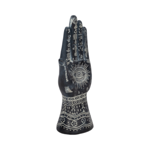 Statuetta in Resina a Forma di Mano con Tatuaggi, Simboli Artistici per Decorazione Casa, Ufficio, Bagno, Soggiorno, Esposizione su Scaffale - Product Image 2