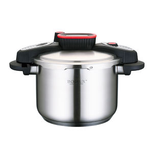 طنجرة ضغط من الفولاذ المقاوم للصدأ بمقبض من الباكليت الأسود وقاعدة مقاومة للصدمات سعة 8 لتر من هاوكينز - بيع بالجملة من المصنع - Product Image 5