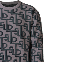 Prix inférieur Pull d'hiver à manches longues en tricot chaud respirant avec logo imprimé motif de personnage pour hommes