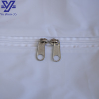 Sac mortuaire YS-CB01 en PVC blanc non stérile Classe I 220x80cm, robuste, avec 6 poignées renforcées et poche transparente pour étiquette d'identification