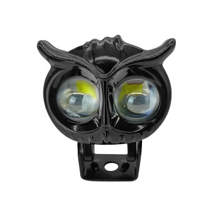 Ljz Owl Phía Trước LED Xe Máy Trang Bị Thêm Đèn Chống Thấm Nước Đèn Pha Kép Màu Sắc Chùm Cao Tích Hợp Spotlight 1 Ống Kính 1 Năm - Product Image 5
