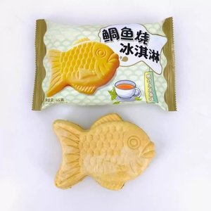 Helado con sabor a fresa y melocotón blanco a la <span class=keywords><strong>parrilla</strong></span> con galletas crujientes Embalaje en bolsa - Product Image 1