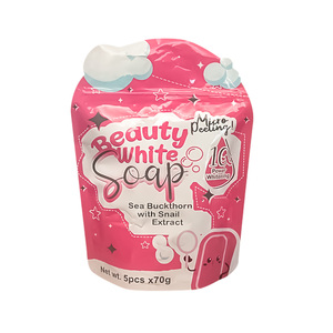 You Glow Babe - Paquete de 1 Jabón Blanqueador de Belleza Hecho a Mano con Extracto de Espino Amarillo y Caracol, 5 Barras de 70g, Jabón Sólido de Carbón Anti-Acné para Blanquear - Product Image 6