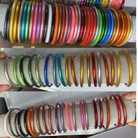 Bracelet en silicone PVC multicolore pour femme, bijoux fantaisie, bracelet en silicone plaqué or, bracelet coloré brillant effet gelée, vente en gros