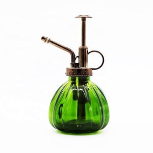 Brumisateur d'eau pour plantes en verre nervuré de style vintage de 200ml avec distributeur de pompe supérieure en <span class=keywords><strong>ABS</strong></span> de couleur dorée et pot de pompe - Product Image 4