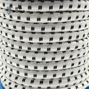 8mm màu trắng và màu đen <span class=keywords><strong>Bungee</strong></span> dây đàn hồi bện polyester nylon Trampoline đàn hồi <span class=keywords><strong>Bungee</strong></span> nhảy dây mặc và cắt kháng - Product Image 1