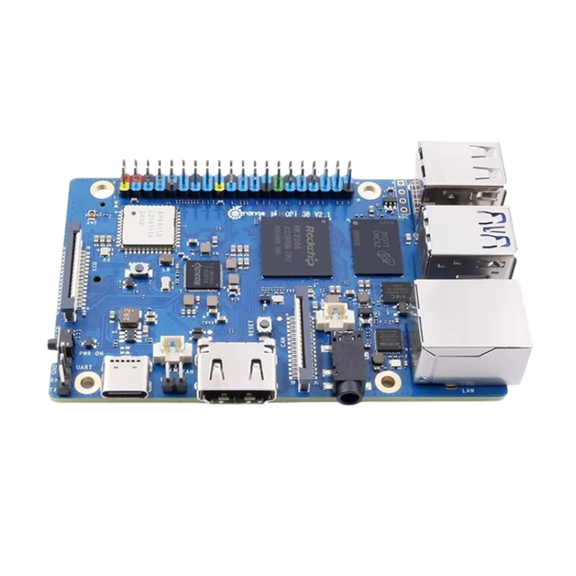 Orange Pi 3B 2GB+32G EMMC Module Rockchip RK3566 Quad-Core SBC Single Board WiFi+BLE Gigabit Run Android Linux OS Mini PC Kit
