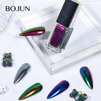 Poudre liquide miroir multi-chrome série MFDA, 16 couleurs, pigment métallique à changement de couleur pour nail art, Bojun, sans TPO, MSDS, vente en gros