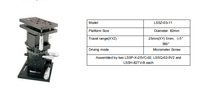 LDTSZ-06-01 Plateforme de précision manuelle 6 DOF à charge lourde, 6 axes, pour alignement optique avec déplacement d'inclinaison et de pente