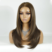 Perruques Lace Front Synthétiques 13x3 Futura HD Blondes Sans Colle Prêtes à Porter Effet Naturel Légères Effet Peau Pré-épilées Résistantes à la Chaleur