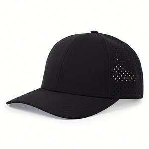 Gorra de Béisbol Impermeable de 6 Paneles de Alta Calidad, Personalizada de Fábrica, con Perforación Láser, al por Mayor y en Stock - Product Image 3