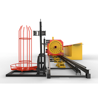 Haute qualité précision barre d'acier Pile Cage roulement Machine de soudage tour automatique écran tactile bouton opération 8 Sections/10
