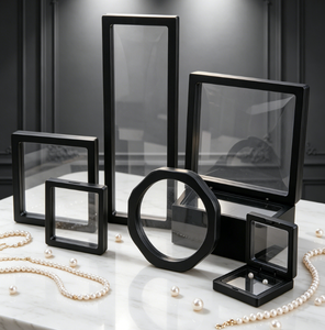 Plastic Square Jewelry Suspension <b>Box</b> Buckle Closure Packaging <b>Box</b> for Rings Earrings <b>Necklaces</b> Bracelets and Storage - Product Image 4