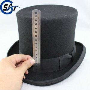 Bán Buôn Người Đàn Ông Độc Đáo 100% Len Cảm Thấy Mũ Đồng Bằng - Product Image 2