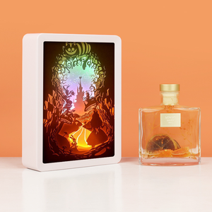 Boîte à lumière LED 3D en papier découpé, L'Éventail des Merveilles d'<span class=keywords><strong>Alice</strong></span>, veilleuse décorative pour enfants et adultes - Product Image 4